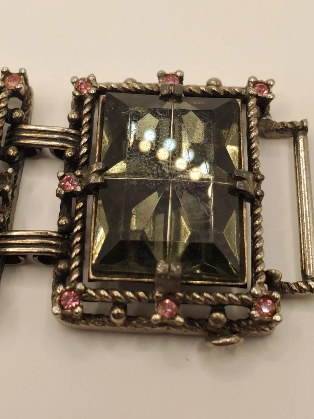 1 Silver -toned Bracelet, item # B-1200, wt. 78 grams.